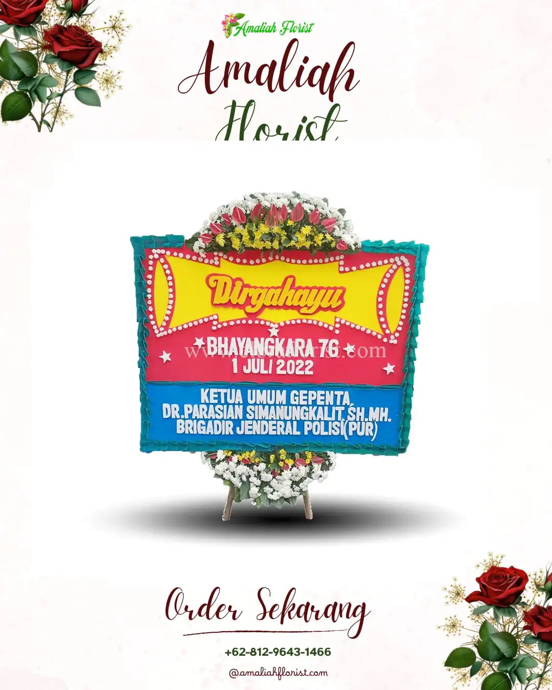 Papan Bunga HUT Ulang Tahun Aceh Singkil